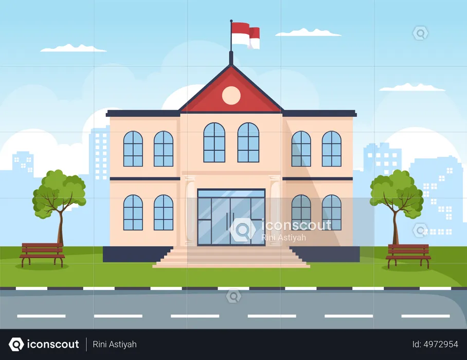 Government building  Illustration