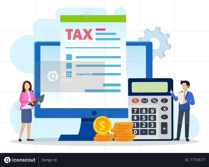 Government Tax Portal  Illustration