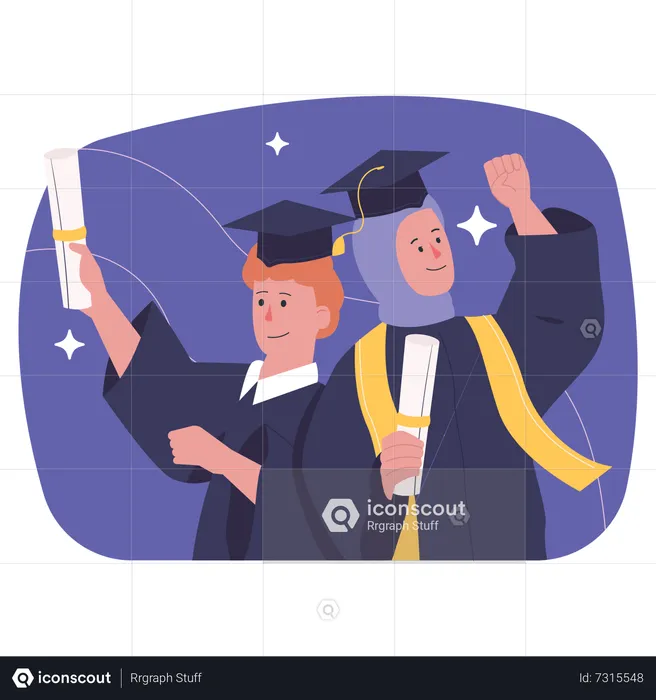 Graduação universitária  Ilustração