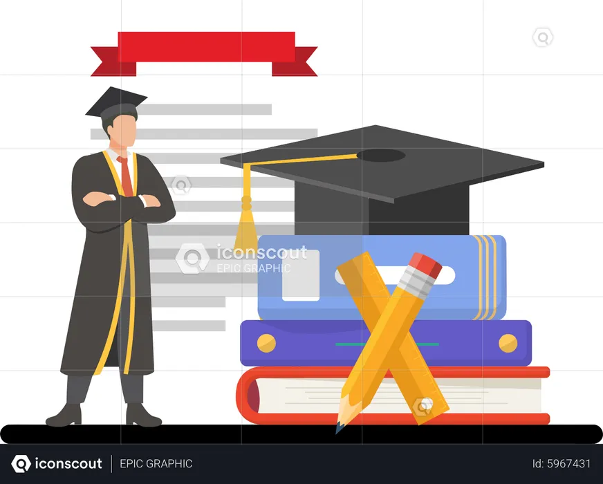 Graduate Student  Illustration
