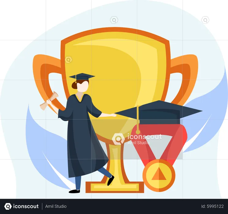 Graduation award  Illustration