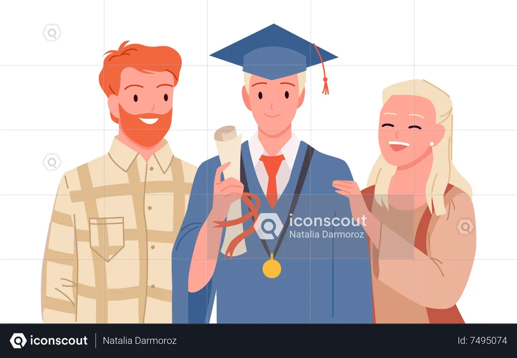 Graduation award  Illustration