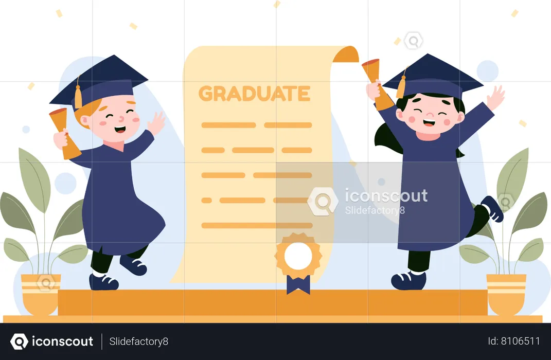 Graduation Celebration  Illustration