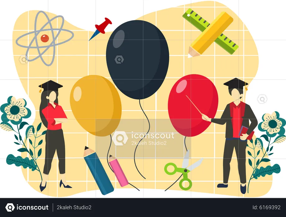 Graduation ceremony  Illustration