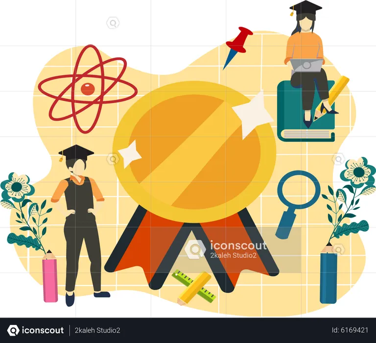 Graduation degree  Illustration