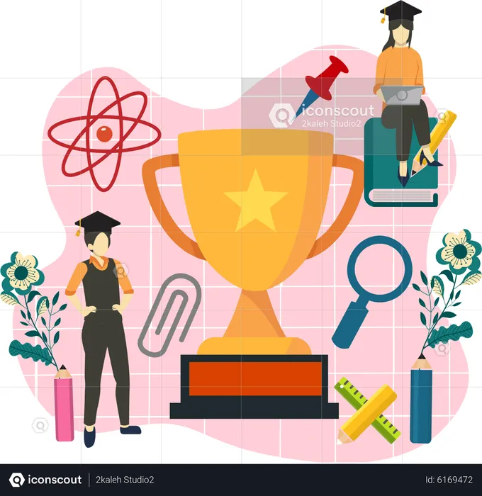 Graduation Student  Illustration