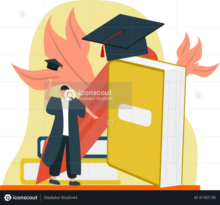 Graduation Student  Illustration