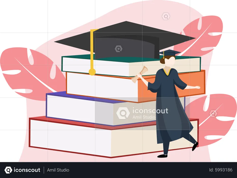 Graduation Student  Illustration