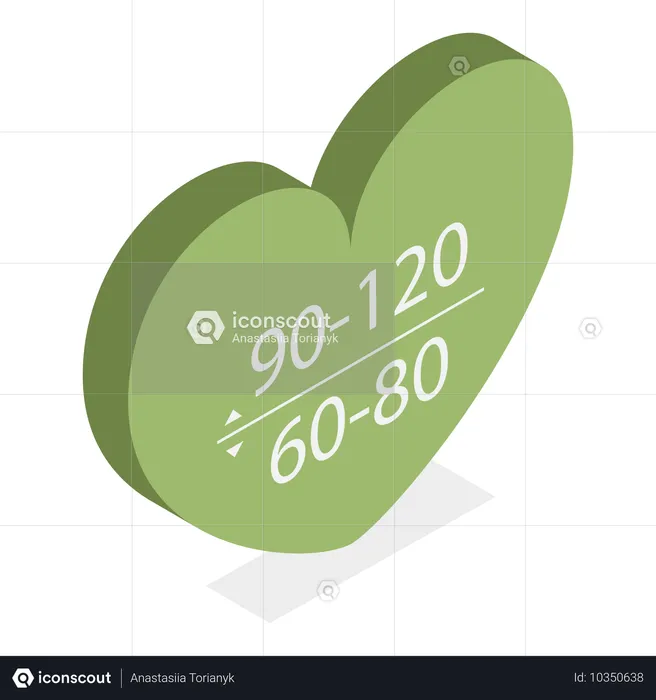 Gráfico de pressão arterial  Ilustração