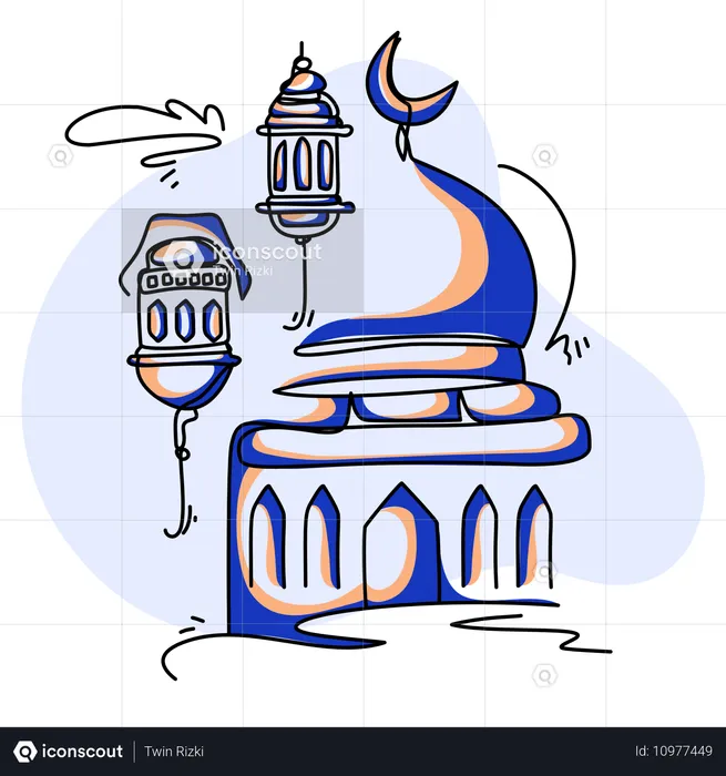 Grande mosquée  Illustration