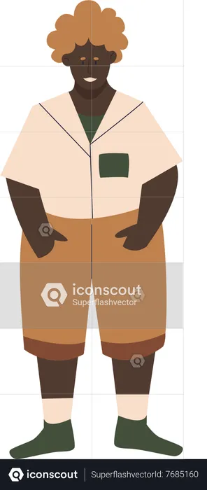 Homme grande taille  Illustration