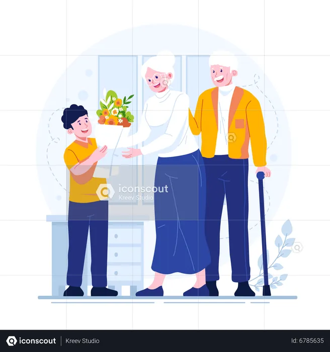Grandparents Day  Illustration