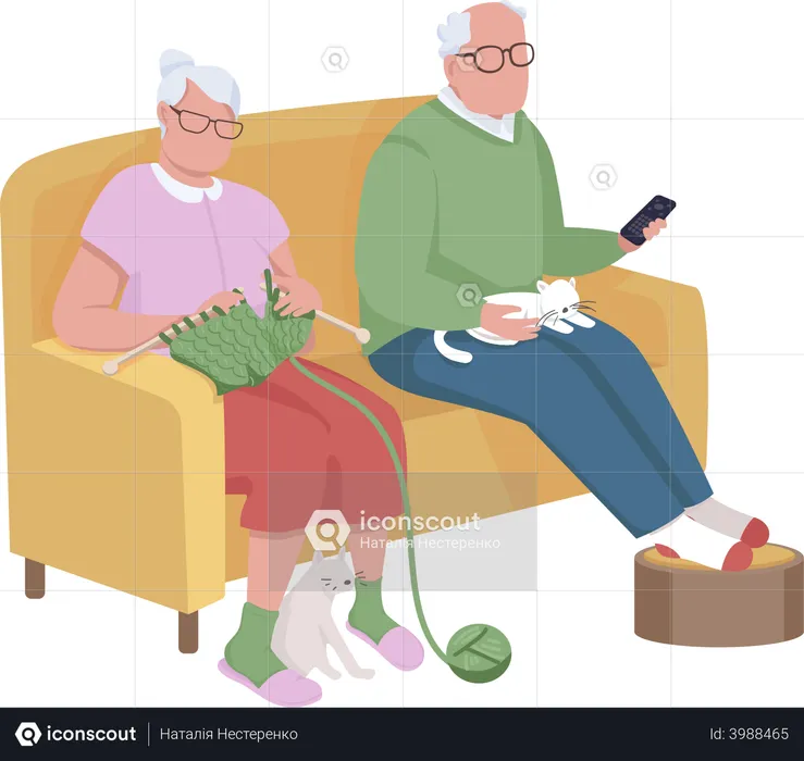 Grands-parents  Illustration