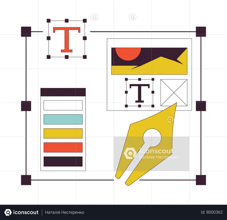 Graphic designer software  Illustration