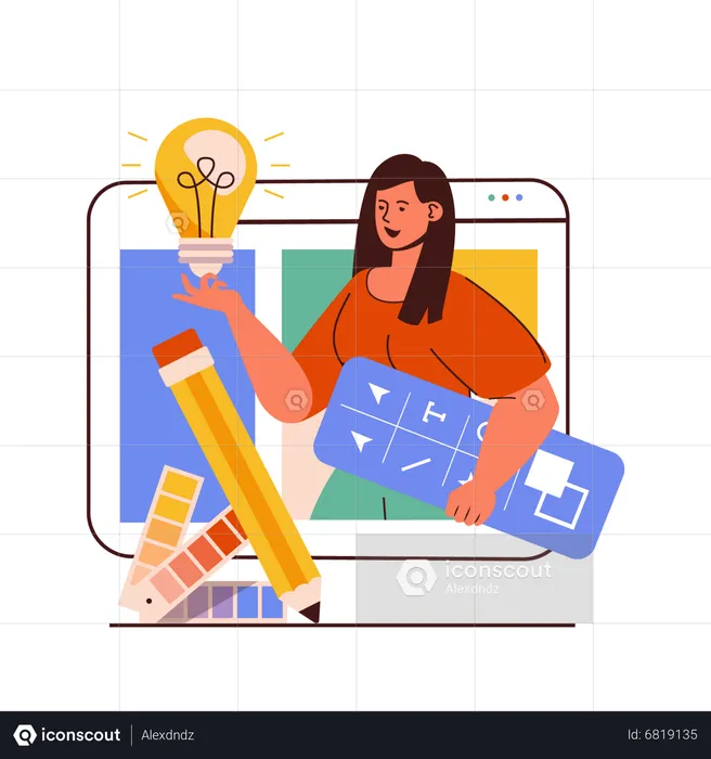 Graphic Designing idea  Illustration