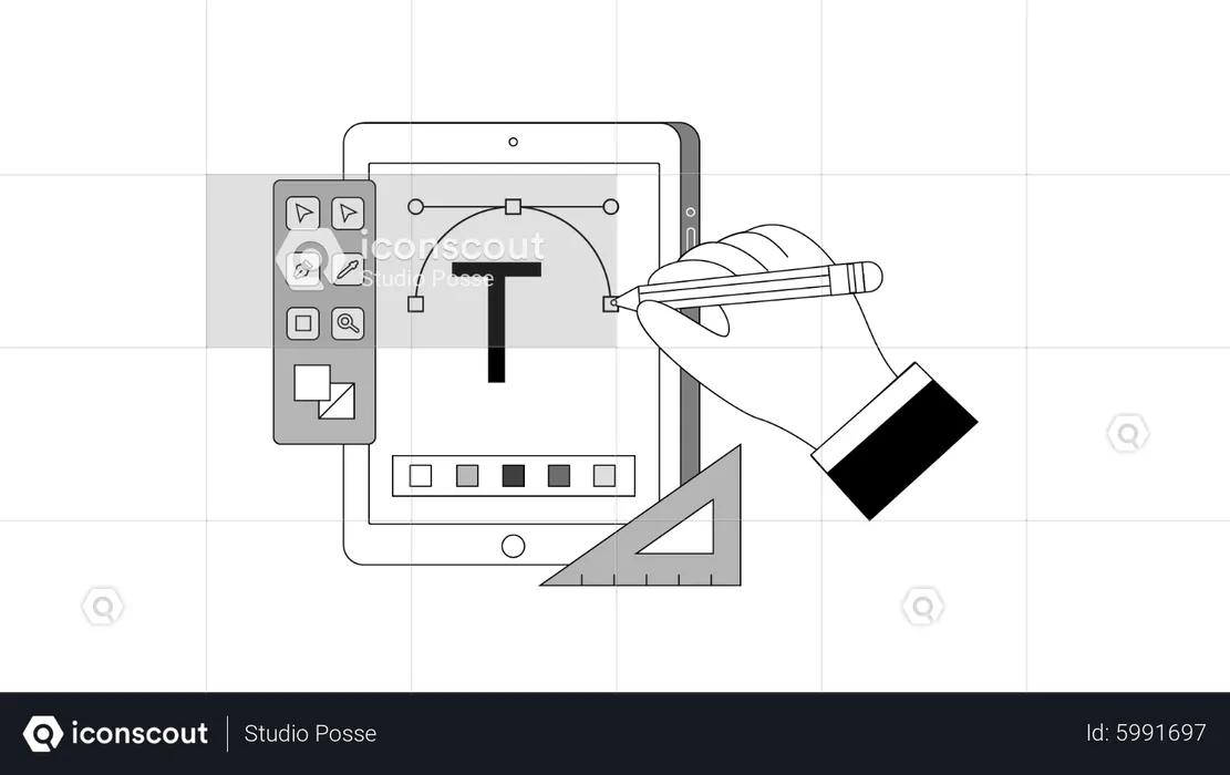 Graphic designing tool  Illustration