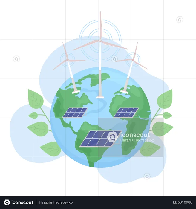 Green energy  Illustration