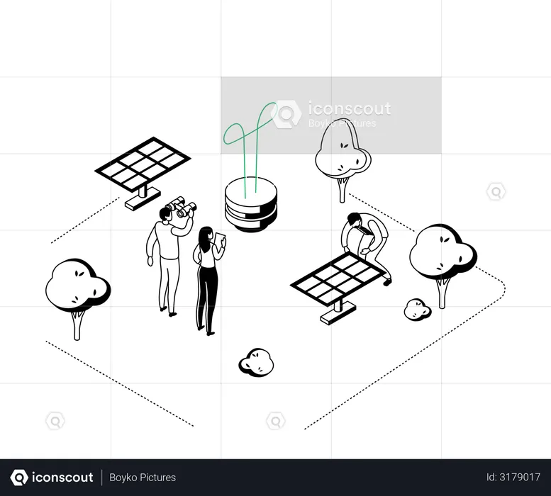 Green energy  Illustration