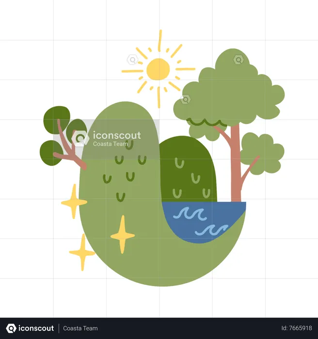 Green Environment  Illustration