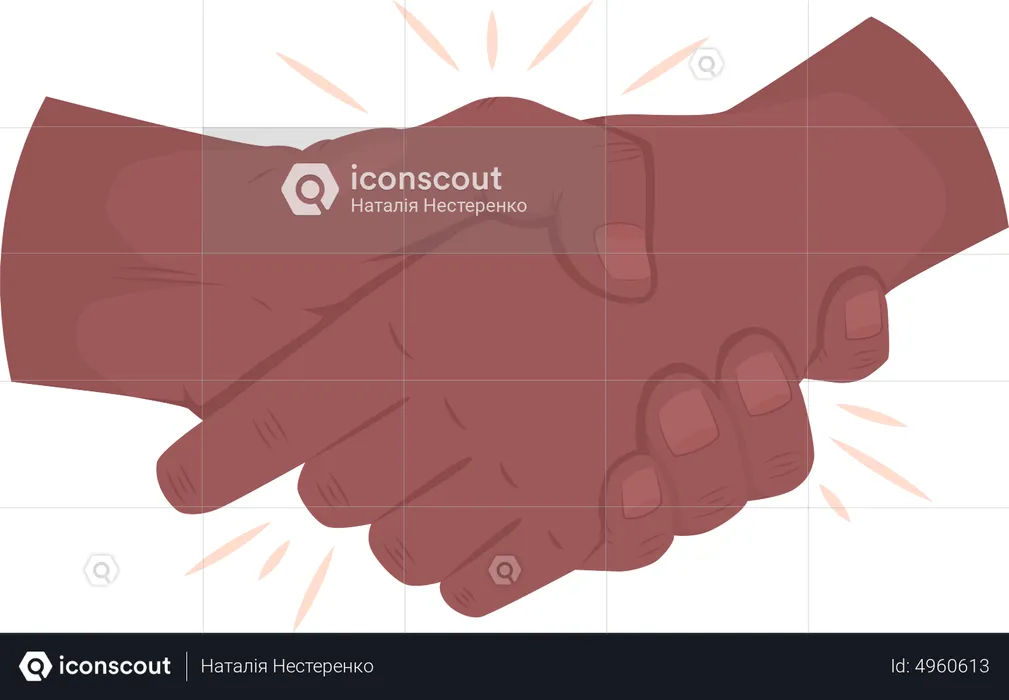 Greeting Handshake  Illustration