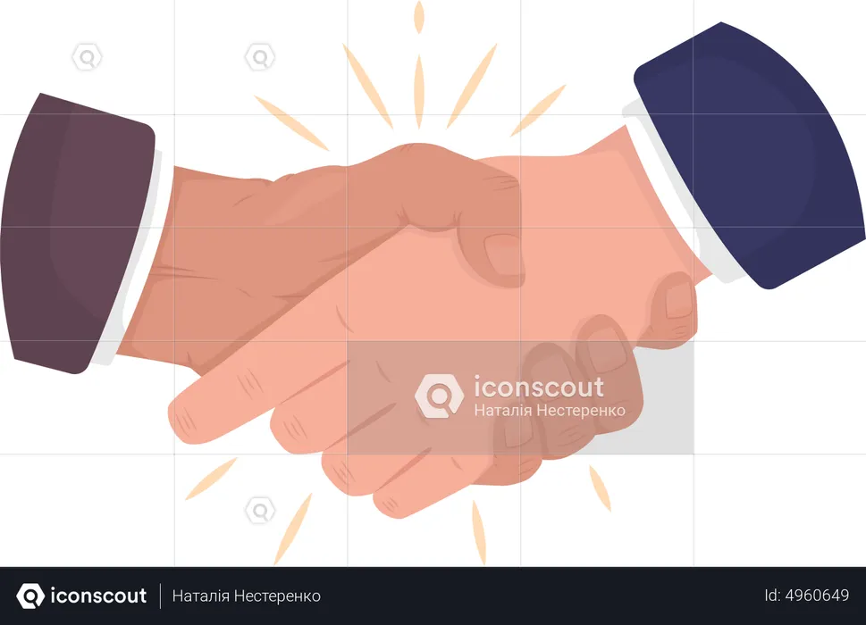 Greeting Handshake  Illustration