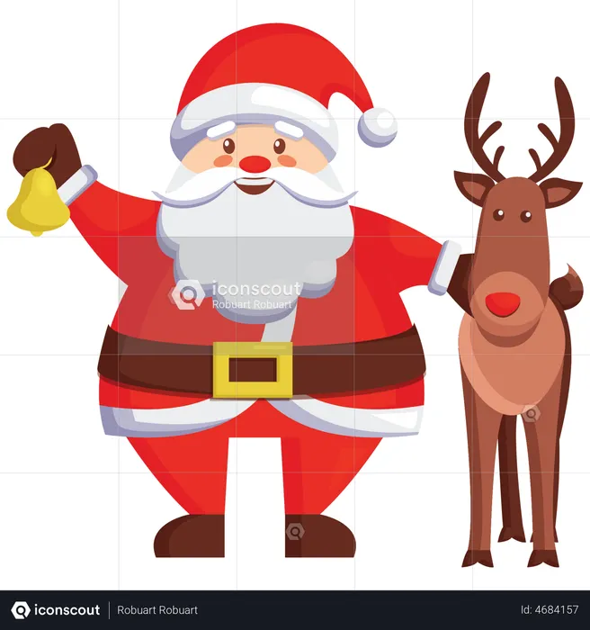 Greeting Merry Christmas  Illustration