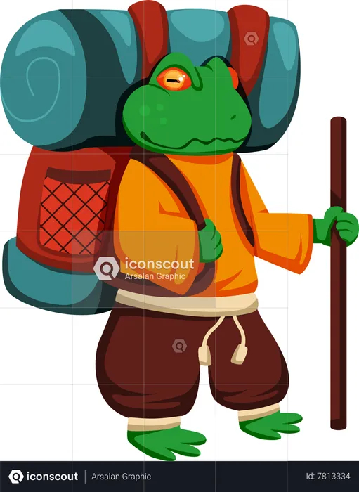 Voyageur grenouille  Illustration