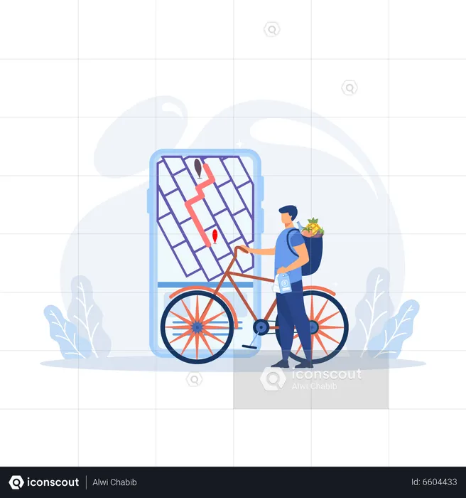 Grocery Delivery  Illustration