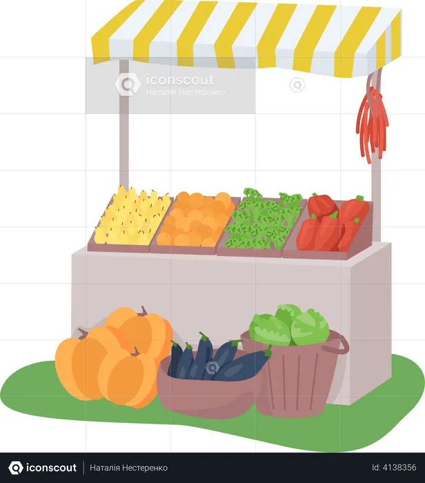 Grocery market  Illustration