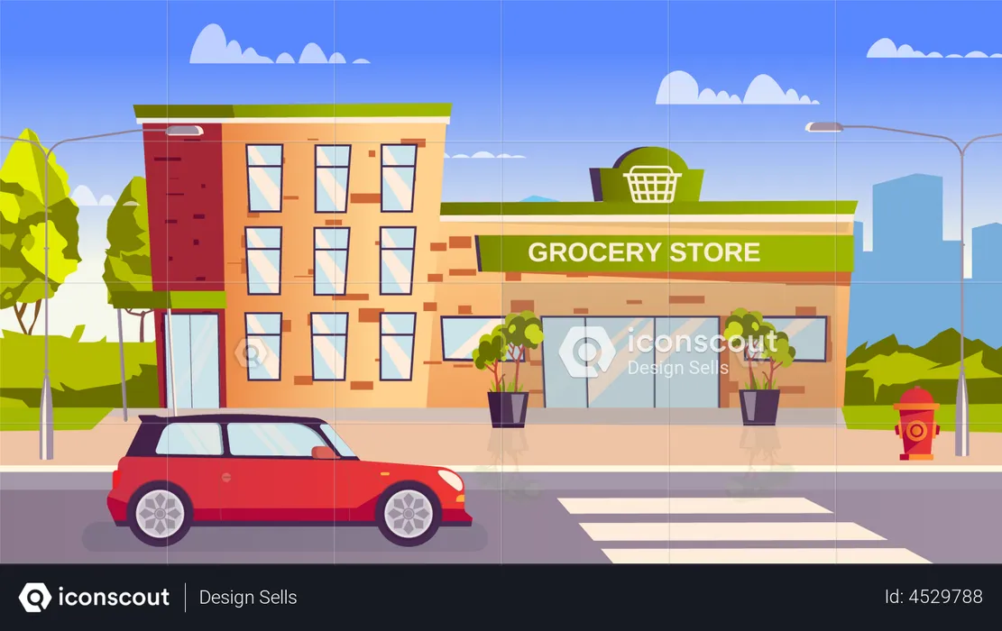 Grocery store  Illustration