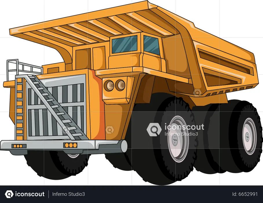 Gros camion de chantier  Illustration