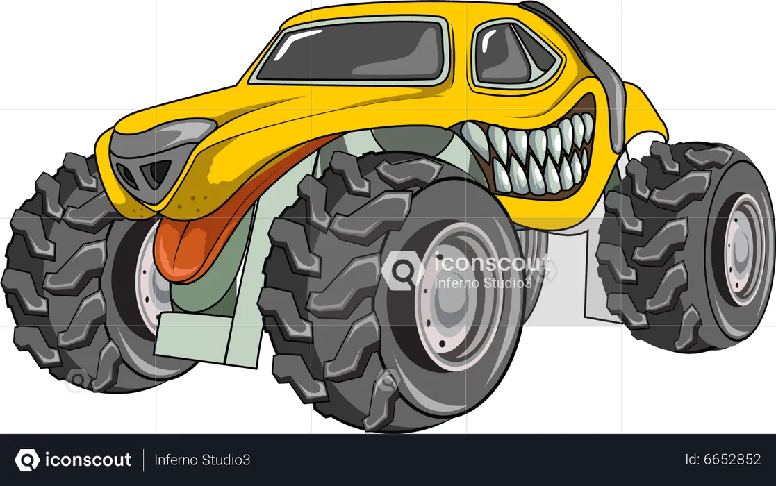 Großer Monstertruck  Illustration