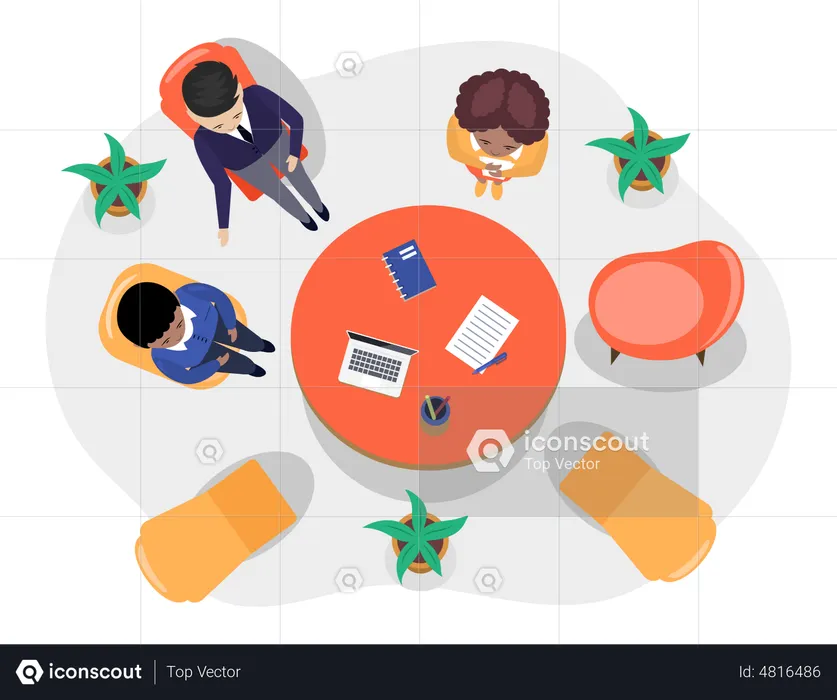 Group meeting  Illustration