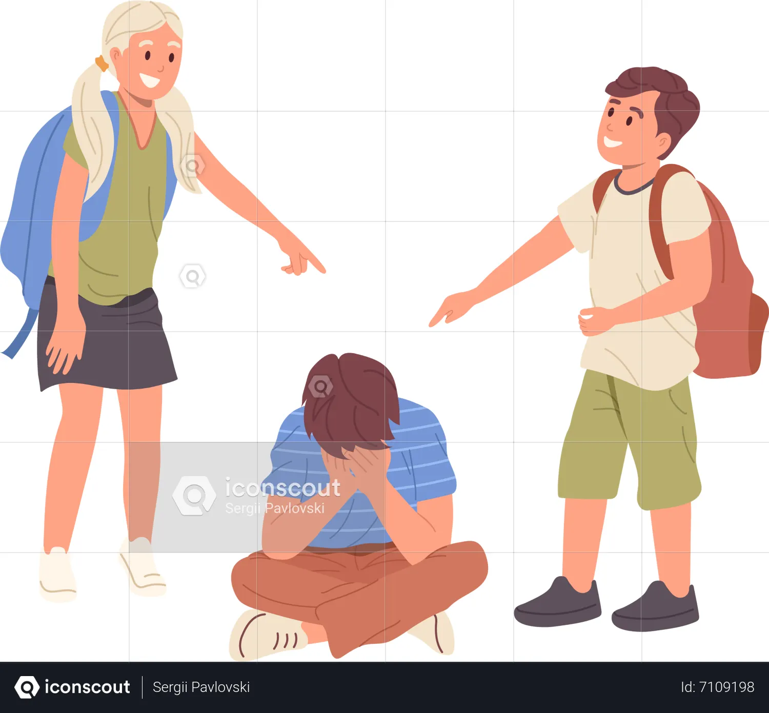 Best Group of little students bullying, suppressing and taunting child ...