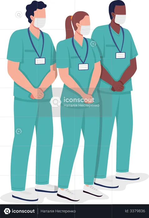 Groupe de soins infirmiers  Illustration