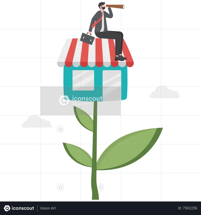 Grow small business  Illustration