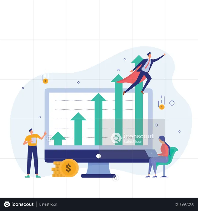 Grow your business  Illustration