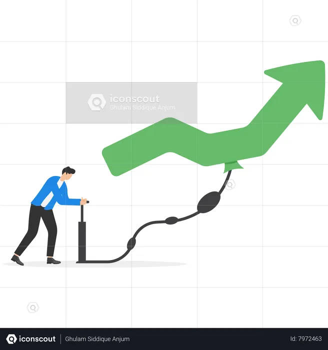 Growing Business  Illustration