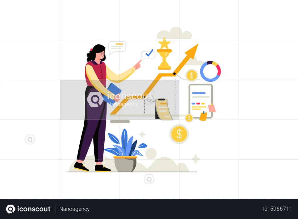 Growth Chart  Illustration