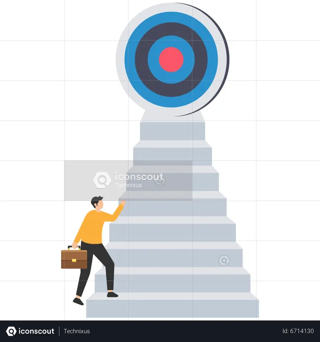 Growth Step To Success  Illustration