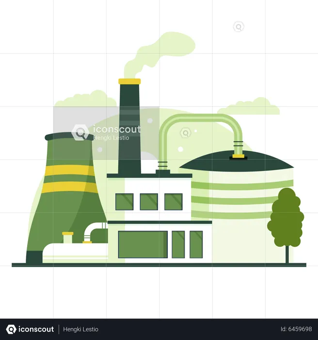 Grüne Industrie  Illustration