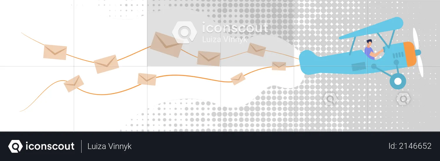 Gruppenmailings und Spam  Illustration