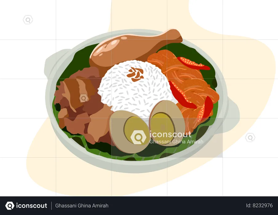 Gudeg d'Indonésie  Illustration