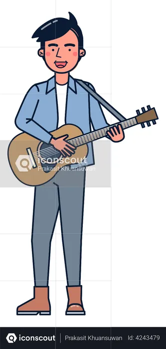 Guitar performer  Illustration