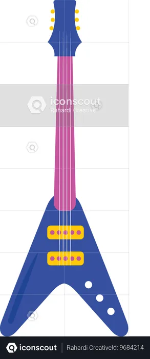 Guitarra elétrica  Ilustração