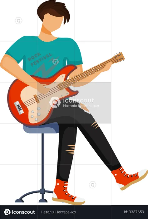 Guitarrista  Ilustração