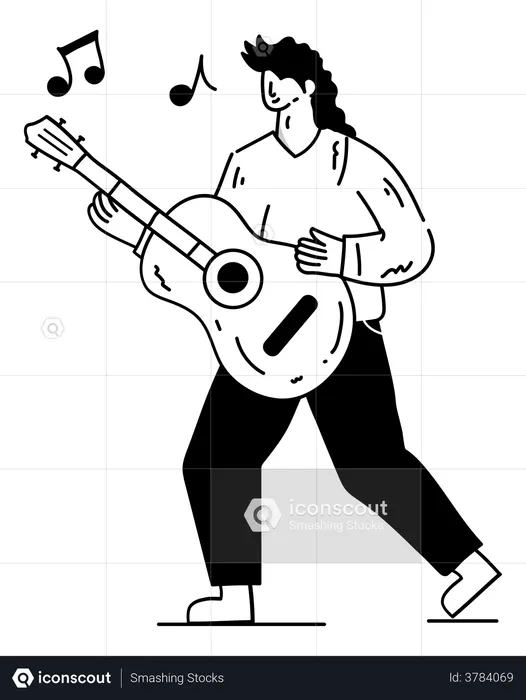 Guitarrista  Ilustração