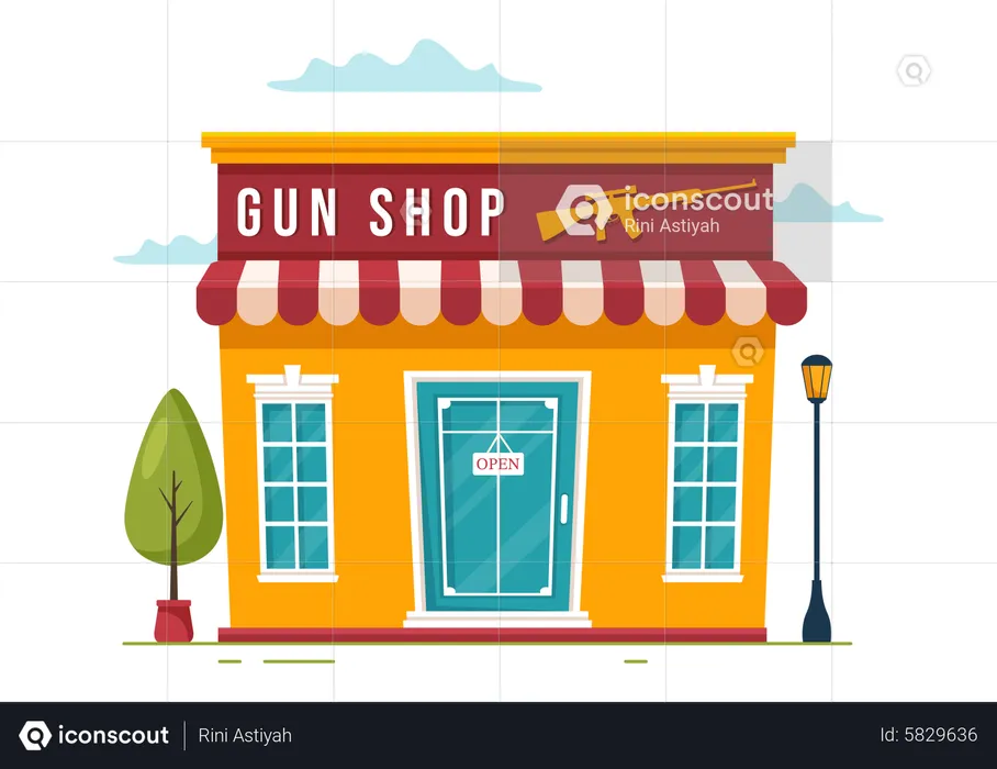 Gun shop  Illustration