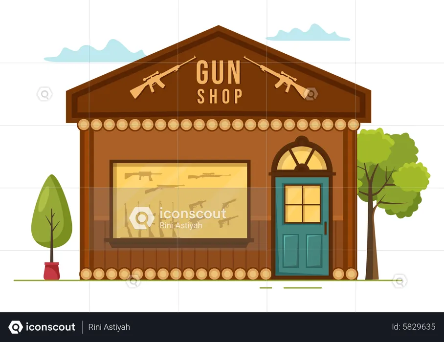 Gun store  Illustration