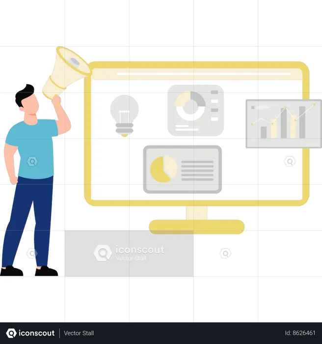 Guy is posting for graph ideas  Illustration